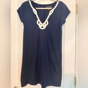 Lilly Pulitzer Brewster T Shirt Dress, True Navy, Size medium